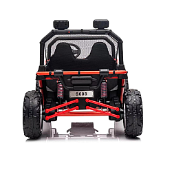 Masinuta electrica tip buggy UTV RDB-608, 24V/7Ah, 300W, roti EVA, scaun piele ecologica, telecomanda, intrare AUX (MP3) / USB / Bluetooth / Radio FM pentru 2 copii