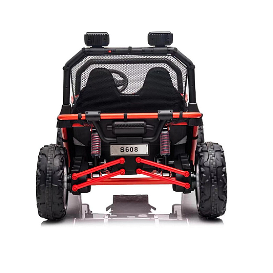 Masinuta electrica tip buggy UTV RDB-608, 24V/7Ah, 300W, roti EVA, scaun piele ecologica, telecomanda, intrare AUX (MP3) / USB / Bluetooth / Radio FM pentru 2 copii