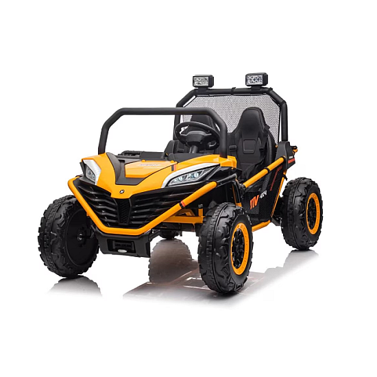 Masinuta electrica tip buggy UTV RDB-608, 24V/7Ah, 300W, roti EVA, scaun piele ecologica, telecomanda, intrare AUX (MP3) / USB / Bluetooth / Radio FM pentru 2 copii