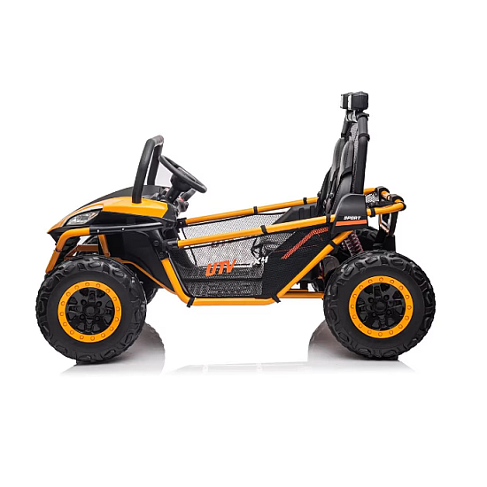 Masinuta electrica tip buggy UTV RDB-608, 24V/7Ah, 300W, roti EVA, scaun piele ecologica, telecomanda, intrare AUX (MP3) / USB / Bluetooth / Radio FM pentru 2 copii