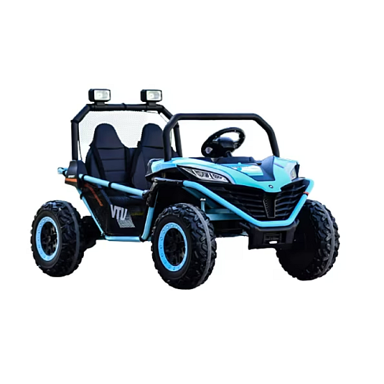Masinuta electrica tip buggy UTV RDB-608, 24V/7Ah, 300W, roti EVA, scaun piele ecologica, telecomanda, intrare AUX (MP3) / USB / Bluetooth / Radio FM pentru 2 copii