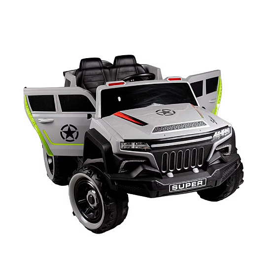 MASINUTA ELECTRICA PENTRU COPII RDB-7688 TIP SUV SUPER CU 4 MOTOARE 390W, 2 LOCURI, 12V7AH, ROTI EVA, GRI