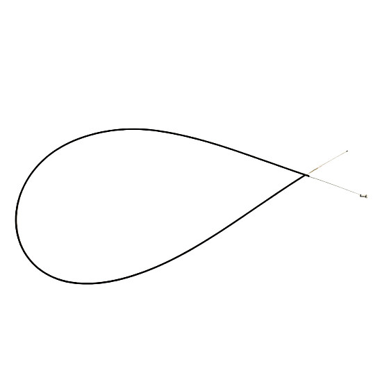 Cablu frână spate cu cămașă 180 CM Cablu frână spate cu cămașă 180 CM