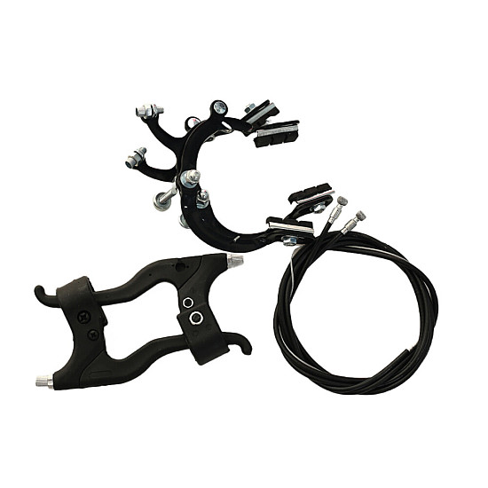 Set complet frână V-Brake - Manete aluminiu