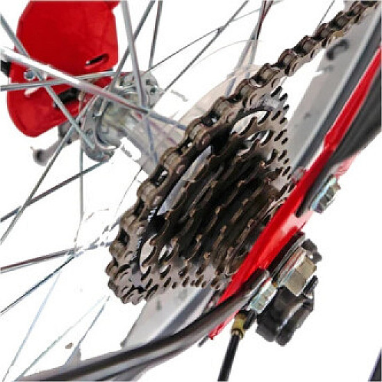 Bicicleta Velors Pliabila 20" V2055A, Rosu