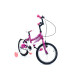 Bicicletă RDB Angel, 16 Inch, Cu roți ajutătoare, Roz Bicicletă RDB Angel, 16 Inch, Cu roți ajutătoare, Roz