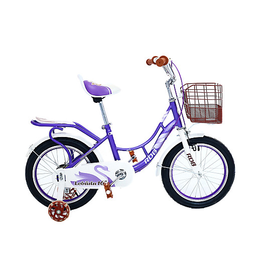 Bicicletă copii RDB LEBĂDA 16 Inch cu coșuleț și roți ajutătoare Bicicletă copii RDB LEBĂDA 16 Inch cu coșuleț și roți ajutătoare