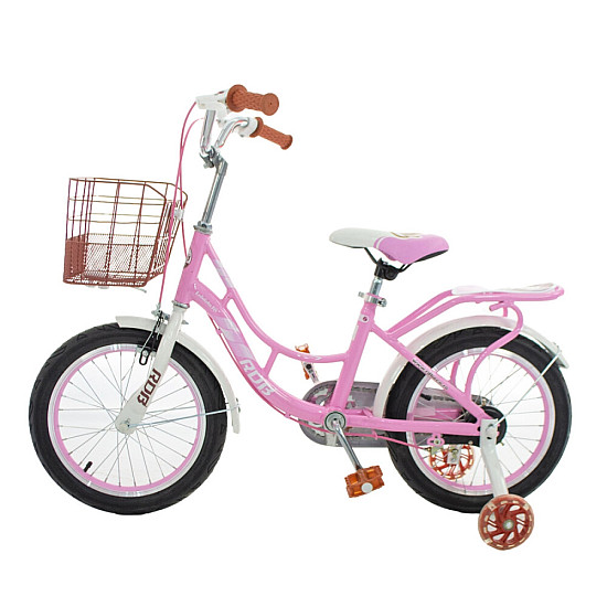 Bicicletă copii RDB LEBĂDA 16 Inch cu coșuleț și roți ajutătoare Bicicletă copii RDB LEBĂDA 16 Inch cu coșuleț și roți ajutătoare