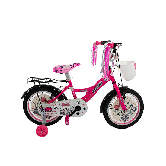 Bicicletă copii RDB MIYU culoare roz/alb roată 20 inch oțel