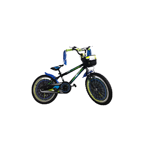 Bicicletă RDB Laser, 16 inch, Cu coșuleț pentru depozitare, Negru cu design Verde Bicicletă RDB Laser, 16 inch, Cu coșuleț pentru depozitare, Negru cu design Verde