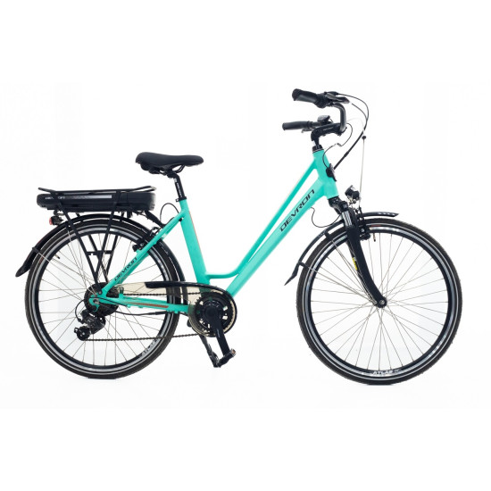 Bicicletă Electrică RDB Devron City Albastru Deschis 26 Inch Bicicletă Electrică RDB Devron City Albastru Deschis 26 Inch