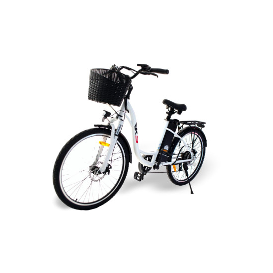 Bicicleta electrica RDB NE10, 250W, 25 km/h, autonomie 45-60 km, Alb Bicicleta electrica RDB NE10, 250W, 25 km/h, autonomie 45-60 km, Alb