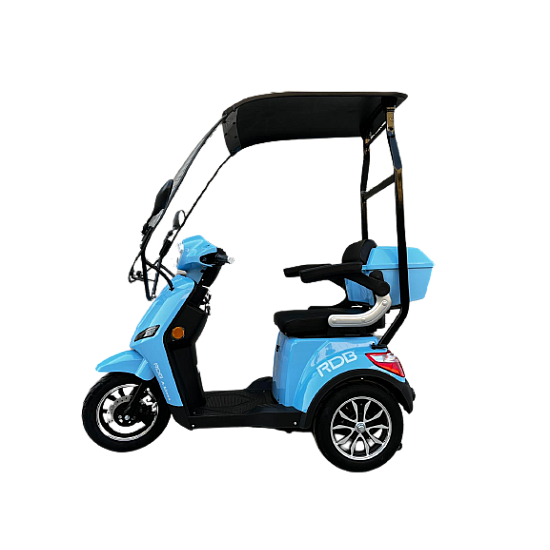 Tricicleta electrica RDB A-klass cu cabină, fara permis 25km/h, Putere maximala 1200W, Baterie 60V Tricicleta electrica RDB A-klass cu cabină, fara permis 25km/h, Putere maximala 1200W, Baterie 60V