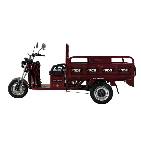 Triciclu electric RDB X-Klass 2, 2000W, Fara permis, 25 km/h, 2023