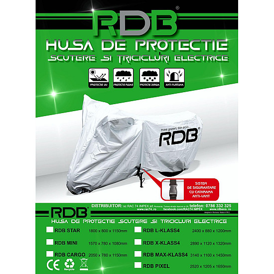 Husă de Protecție pentru Scutere și Tricicluri
