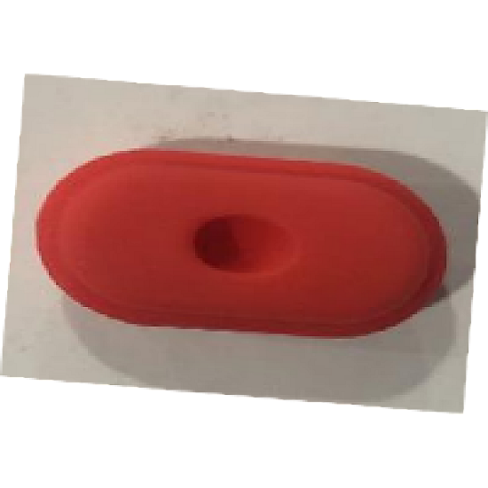 MASCATOR MIC ROSU DIN SILICON CU O GAURA CC10